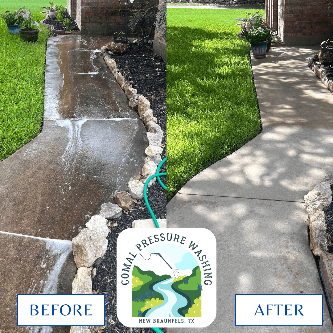 Commercial building pressure washing